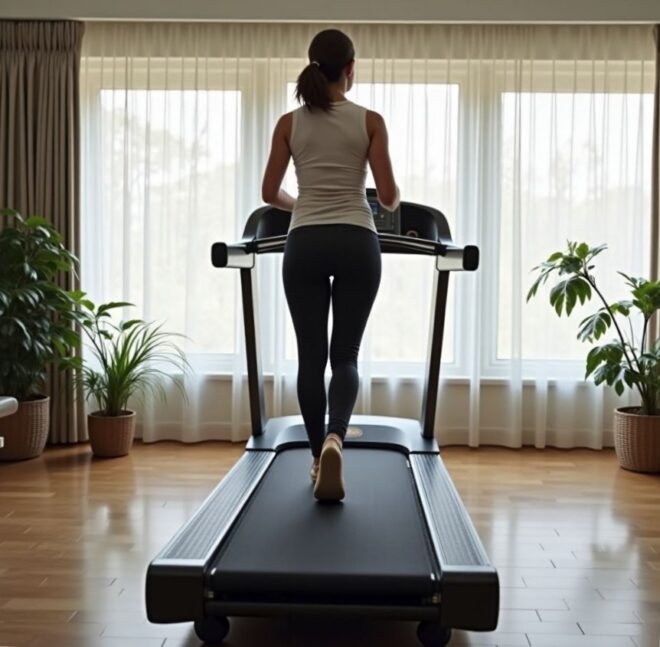 беговая дорожка в комнате