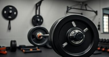 штанга в комнате